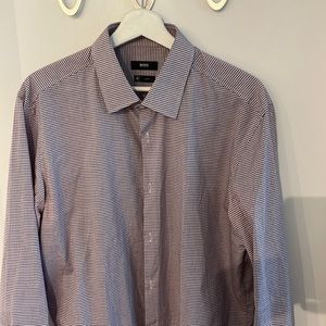 Hugo Boss “Travel Slim Fit” dress shirt 17.5/44